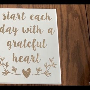 Start each day w/grateful heart Wall Art